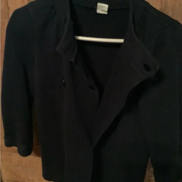 J. Crew Classic Black Pea Coat - Picture 4 of 6